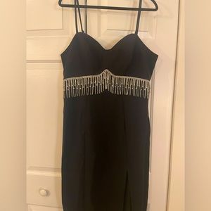 NWOT Eloquii Collectors Edition black sweet cocktail dress with diamond detail